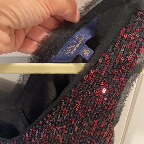 Rachel Roy Sequin Sleeveless V NeckTop. - Picture 3 of 5